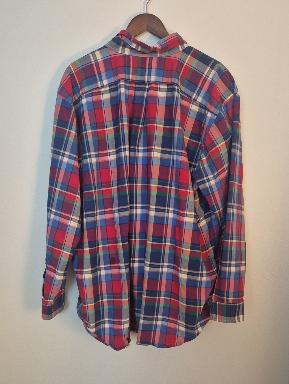 Ralph Lauren Plaid Button-Down Shirt Multi-Color Pony 100% Cotton Big & Tall 2XL - Picture 3 of 8
